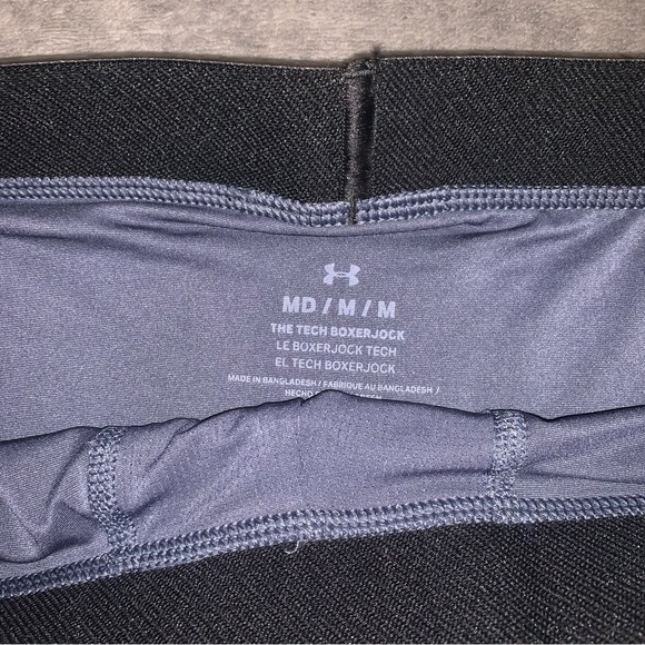 Under Armour - Men's UA Tech 6" Boxerjock - Downpour Grey - Medium - Picture 3 of 4